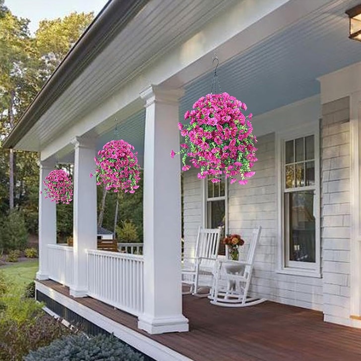 Artificial Morning Glory Flowers (Hanging Vine)