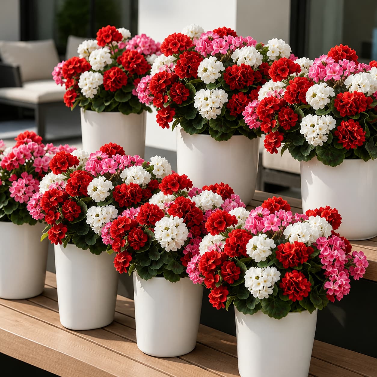 Artificial Geranium Flowers