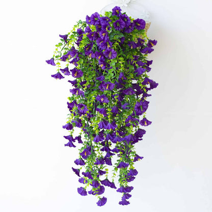 Artificial Morning Glory Flowers (Hanging Vine)